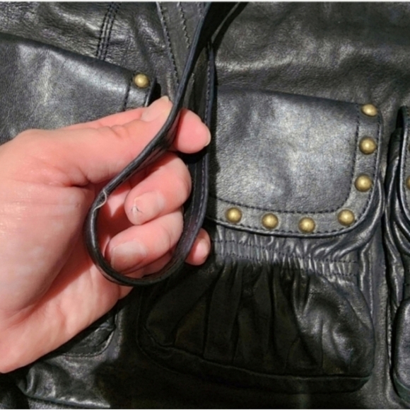 🍂🍁HTF Y2K Vintage 100% real leather betsey johnson western bag - Picture 6 of 11